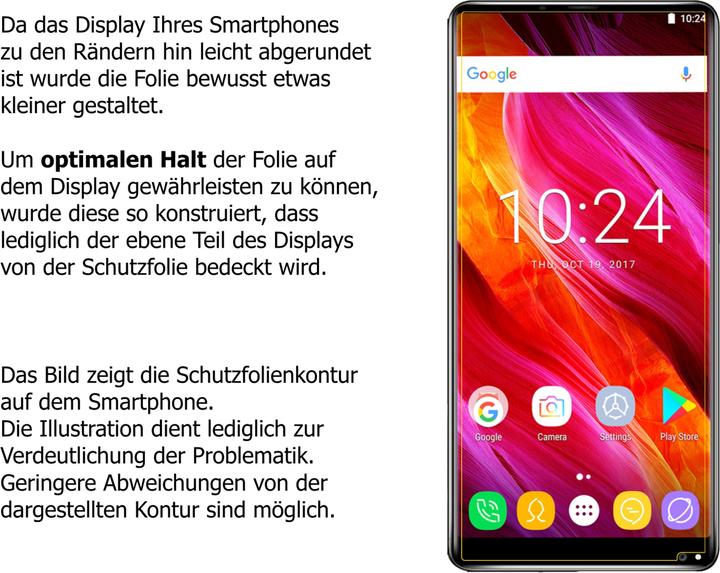 Actual product image Dipos Screen Protector Crystalclear (2 Piece, Oukitel Mix 2)