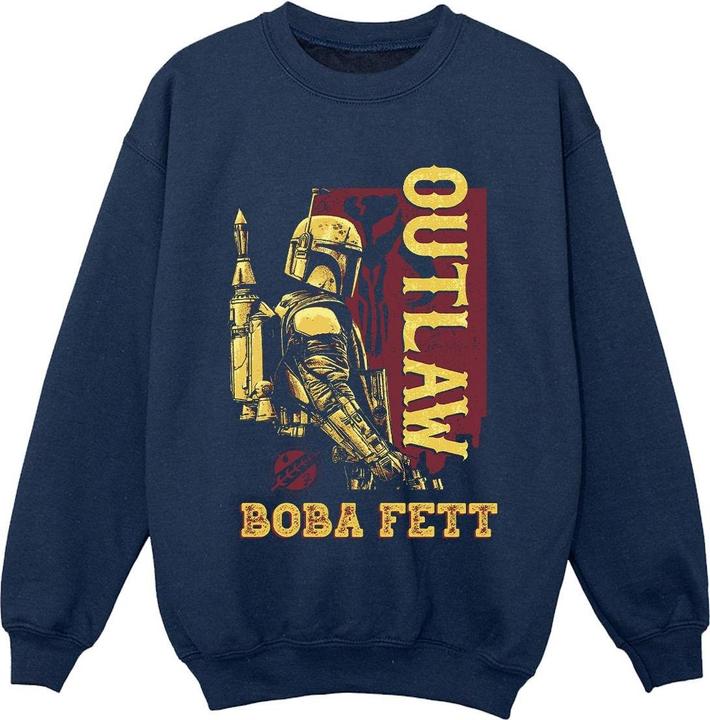 Produktbild Star Wars The Book Of Boba Fett Distressed Outlaw Sweatshirt Jungen (140, 146)