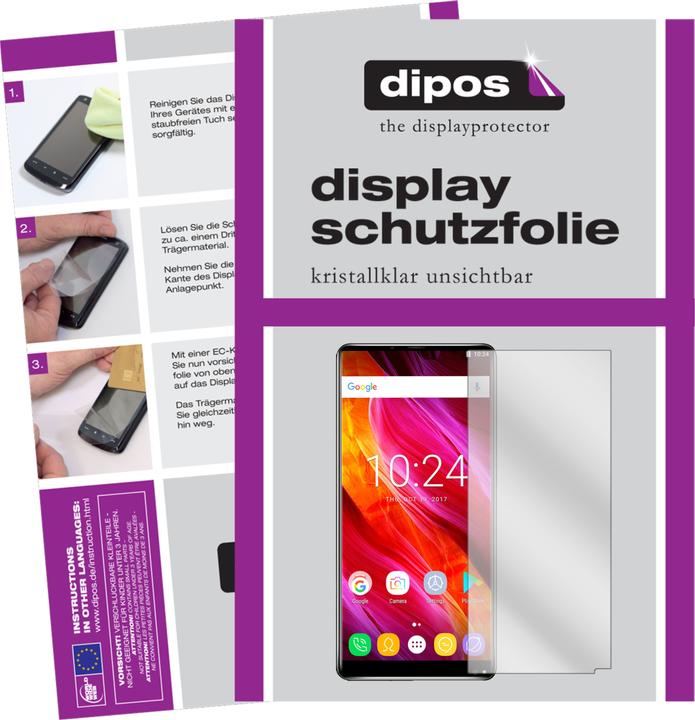 Actual product image Dipos Screen Protector Crystalclear (2 Piece, Oukitel Mix 2)