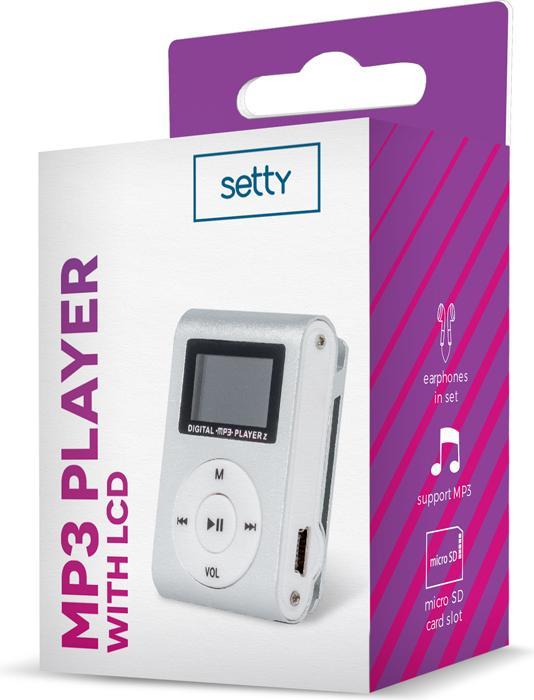Immagine prodotto Setty MP3 con LCD + auricolari argento (32 GB)