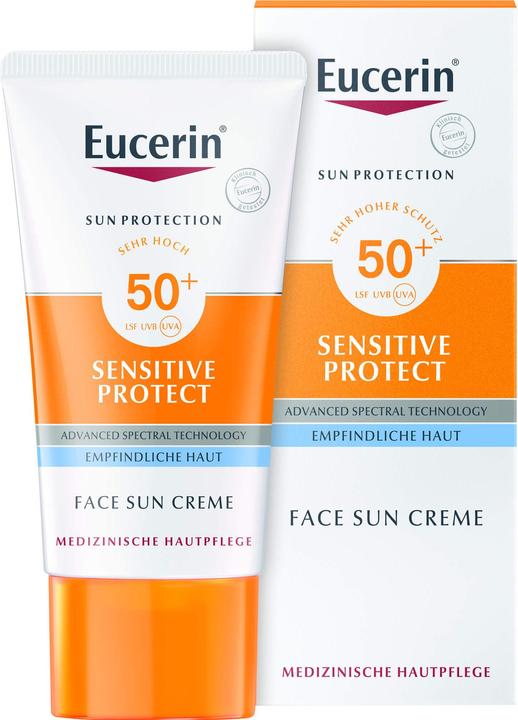 Produktbild Eucerin SUN Sensitive Protect (Sonnencreme Gesicht, SPF 50, 50 ml)