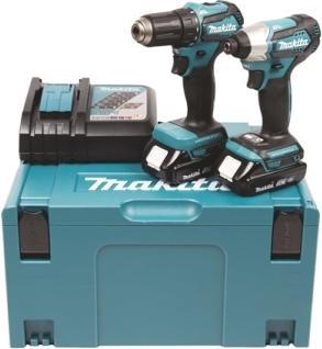 Makita DLX2220AJ Cordless tool kit 18V 2x2.0Ah Li-ion (DDF483+DTD155) (Akkubetrieb)