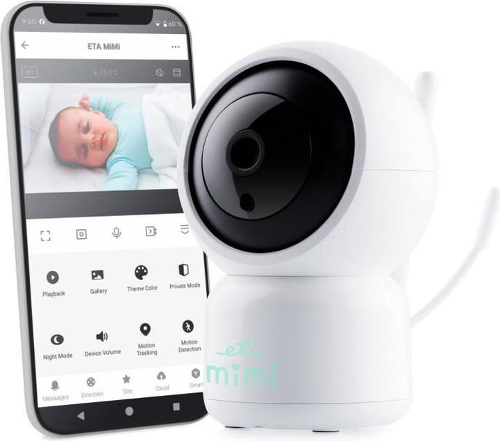 Produktbild ETA | Baby Monitor | 630690000 MIMI | Flexible camera | White