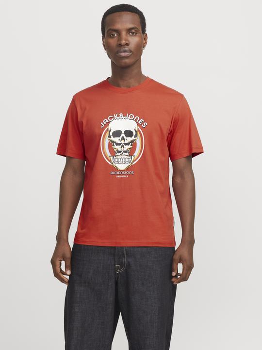 Actual product image Jack & Jones Joranatomy Skull Tee Ss Crew Neck Ln (S)