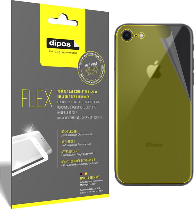 Dipos Displayschutzfolie Full-Cover 3D (3 Stück, Apple iPhone SE (3rd Gen), Apple iPhone SE (2nd Gen))