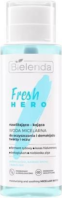 Actual product image Bielenda Fresh Hero woda micelarna do oczyszczania i demakijażu twarzy i oczu 400ml (Cleansing lotion, 400 ml)