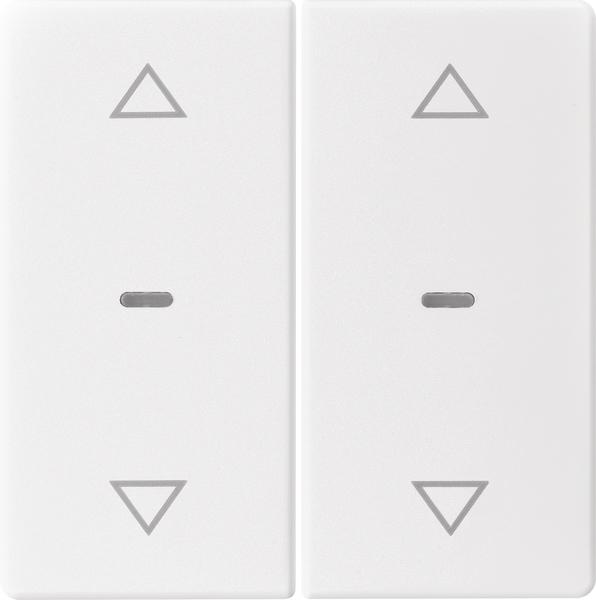 Produktbild Berker Abdeckung Tastsensor-Modul 80961329 2-Fach polarweiss Q.1 Q.3 Q.7 Q.9KNX Abdeckung/Bedienelem
