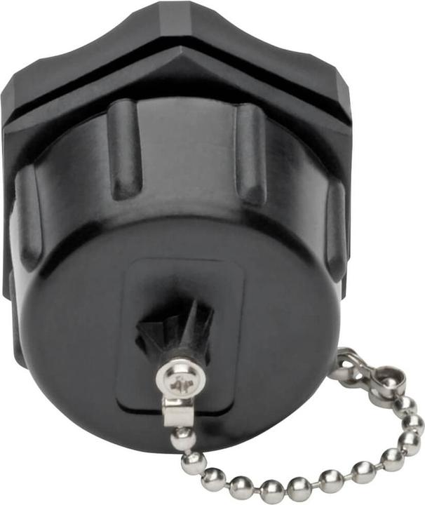 Actual product image Eaton Keystone Jack Cat6/Cat5e RJ45 Shielded Dust Cap Industrial - 110 Punch Down IP68 TAA (RJ45)