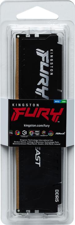 Immagine prodotto Kingston FURY Beast (1 x 32GB, 6000 MHz, RAM DDR5, DIMM)