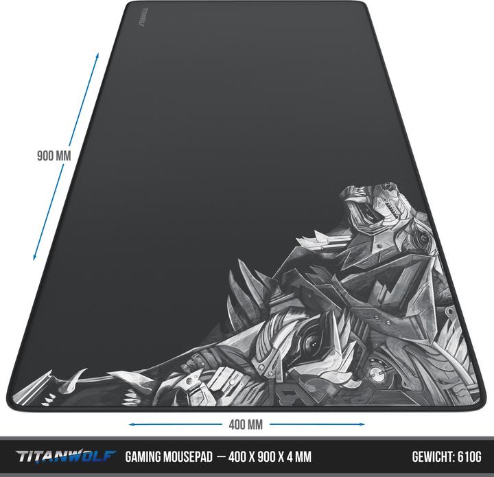 Produktbild Titanwolf Tastatur, Maus- und Mauspad Spar Set, Mechanisches Keyboard, Mouse & Mausmatte Gaming Bundle (DE, Kabelgebunden)