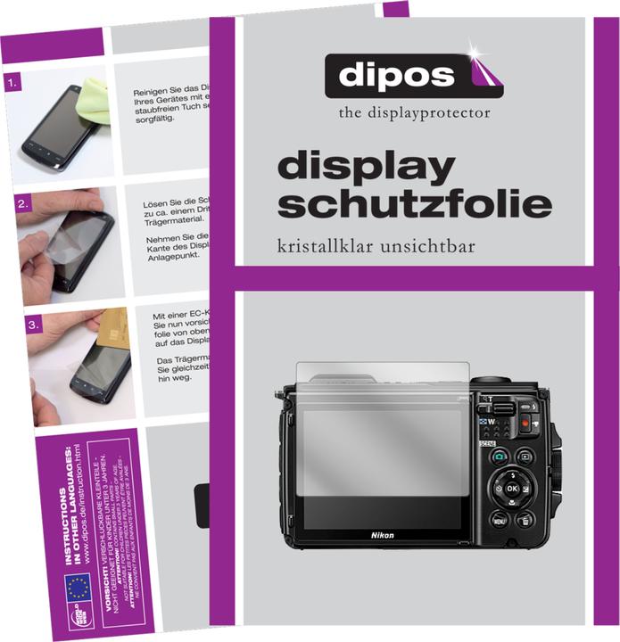 Actual product image Dipos Screen Protector Crystalclear (Screen protector, Coolpix W300)