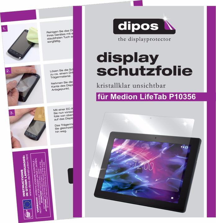 Actual product image Dipos Screen Protector Crystalclear (2 Piece, Lifetab P10356)
