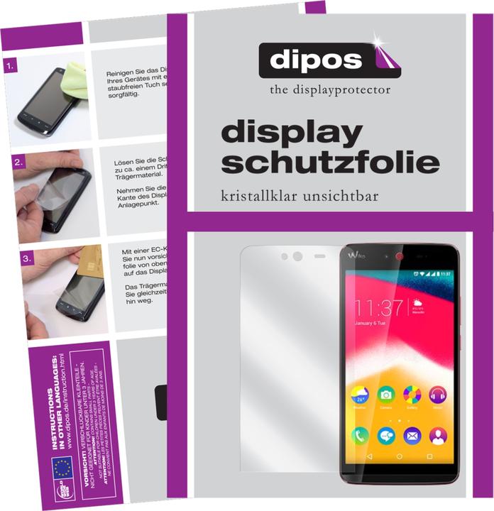 Dipos Displayschutzfolie Crystalclear (6 Stück, Wiko Rainbow Jam)