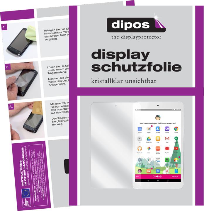 Produktbild Dipos Displayschutzfolie Crystalclear (2 Stück, Telekom Tablet Puls)