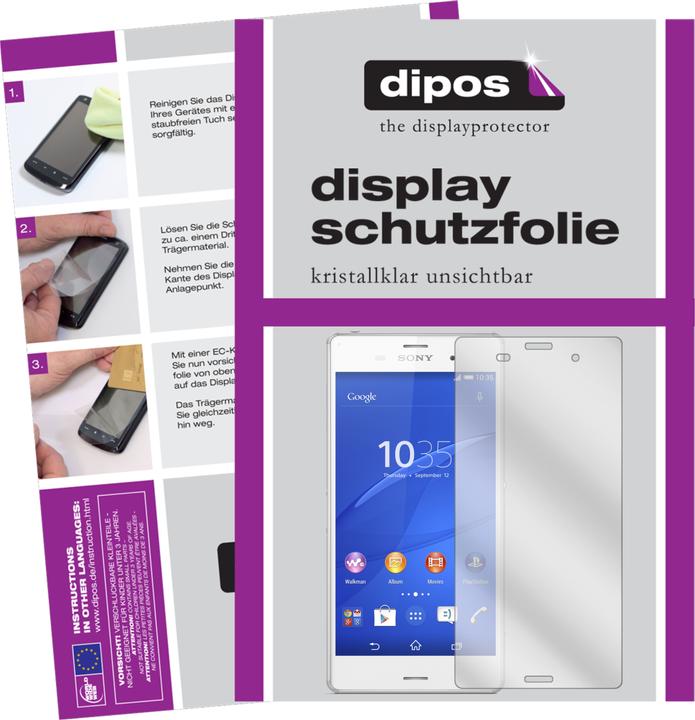 Actual product image Dipos Screen Protector Crystalclear (4 Piece, Sony Xperia Z3)