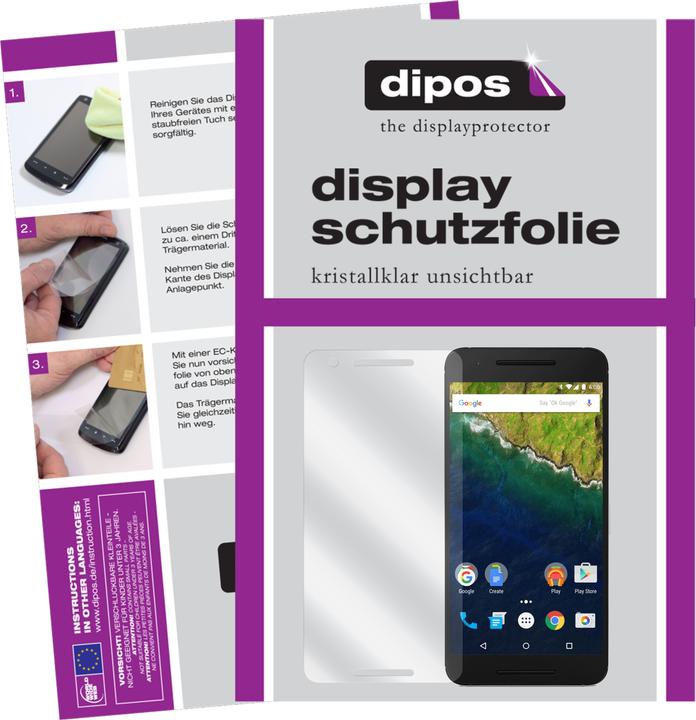Actual product image Dipos Screen Protector Crystalclear (2 Piece, Google Nexus 6p)