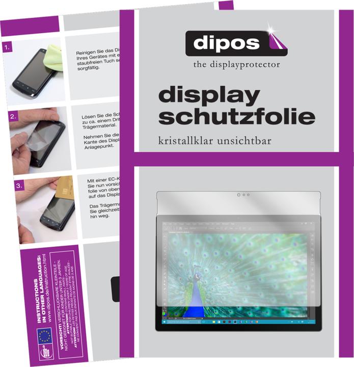 Produktbild Dipos Displayschutzfolie Crystalclear (2 Stück, Microsoft Surface Pro 3)