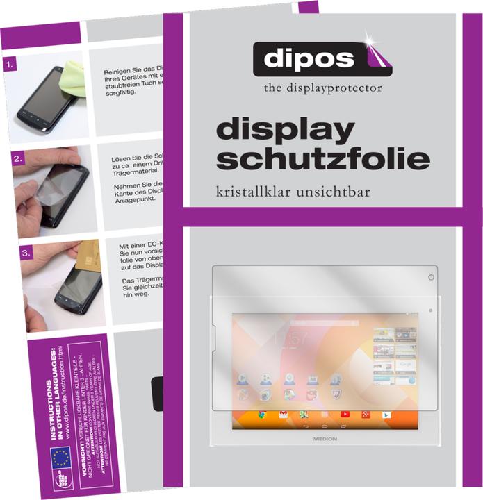 Actual product image Dipos Screen Protector Crystalclear (2 Piece, Lifetab P8912)
