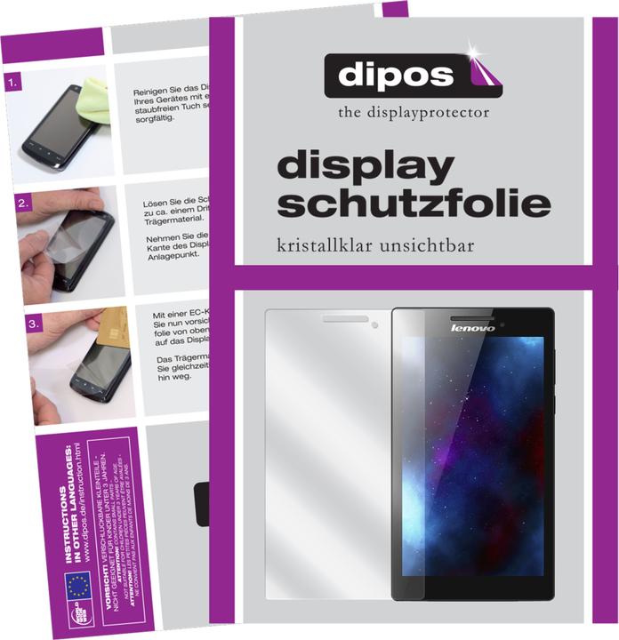 Image du produit Dipos Film de Protection d’écran Crystalclear (2 pièce(s), Tab 2 A7-10)