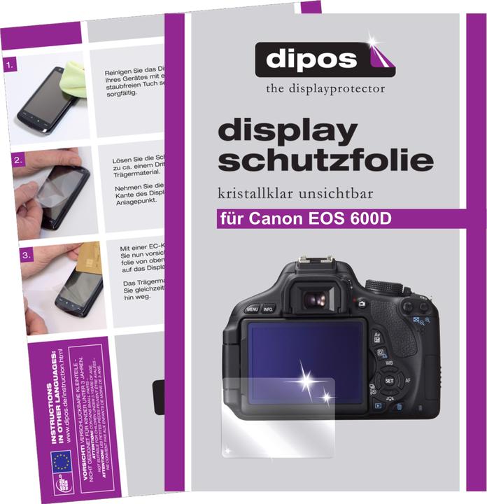 Produktbild Dipos Displayschutzfolie Crystalclear (Displayschutz, Canon EOS 600D)