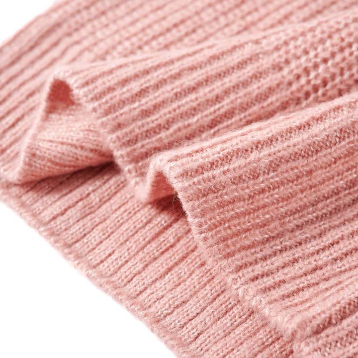 Actual product image VidaXL Children's jumper waistcoat knitted light pink 92,Material: 67 (92)