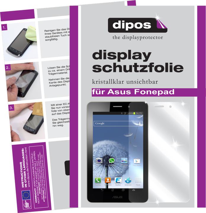 Actual product image Dipos Screen Protector Crystalclear (2 Piece, Asus Fonepad)