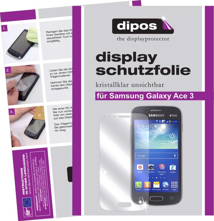 Produktbild Dipos Displayschutzfolie Crystalclear (2 Stück, Samsung Galaxy Ace 3)