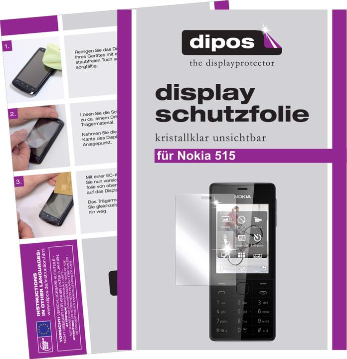 Image du produit Dipos Film de Protection d’écran Crystalclear (2 pièce(s), Nokia 515)