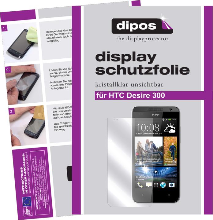 Actual product image Dipos Screen Protector Crystalclear (2 Piece, HTC Desire 300)