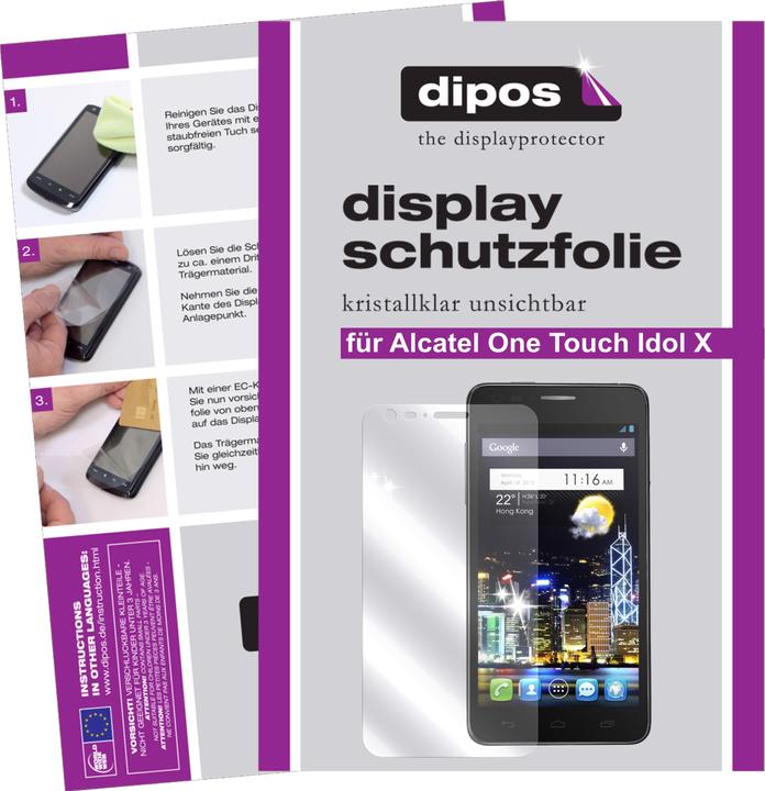 Actual product image Dipos Screen Protector Crystalclear (2 Piece, Alcatel One Touch Idol X)