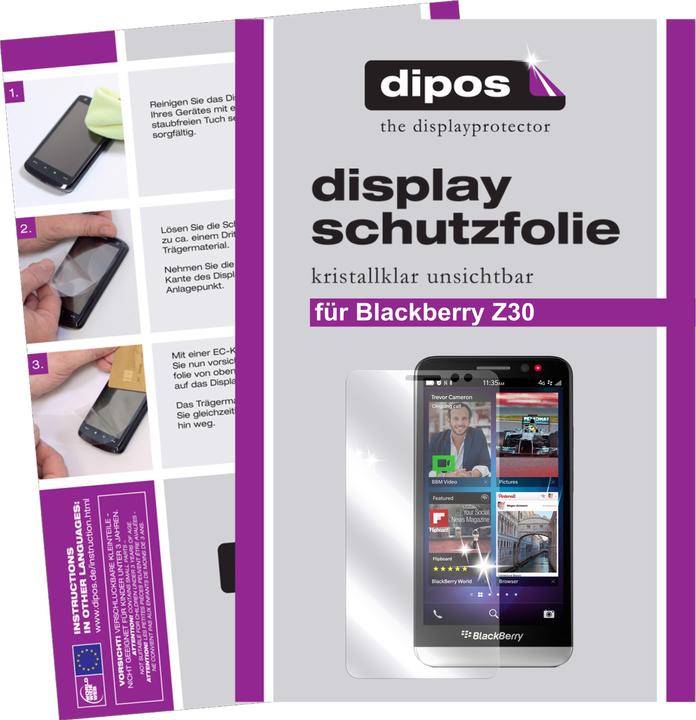 Produktbild Dipos Displayschutzfolie Crystalclear (2 Stück, Blackberry Z30)