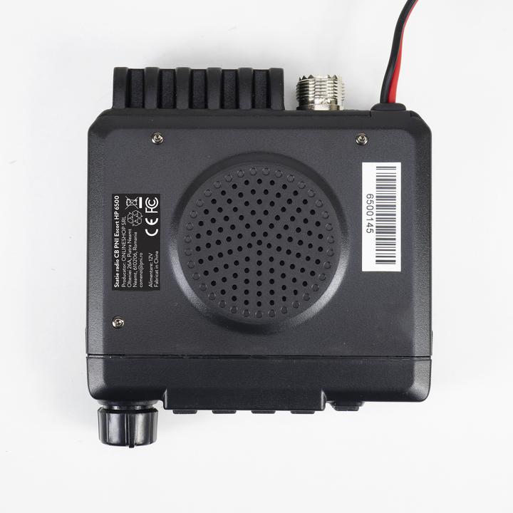 Actual product image PNI CB radio Escort HP 6500, multistandard, 4 W, AM-FM, 12 V, ASQ, RF Gain, cigarette lighter socket