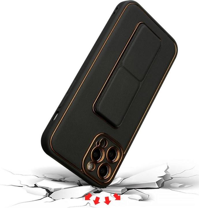 Actual product image Hurtel New Kickstand Case case for iPhone 12 with stand pink (Apple iPhone 12)