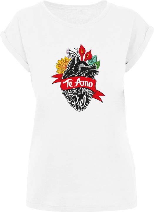 Produktbild Merchcode Frida Te Amo New with Ladies Extended Shoulder Tee - 117953 (XXL)