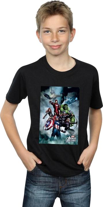 Image du produit - T-shirt AVENGERS ASSEMBLE TEAM MONTAGE - Garçon (152, 158)