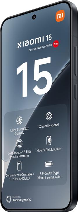 Immagine prodotto Xiaomi 15 (512 GB, Nero, 6.36", Doppia SIM, 50 Mpx, 5G)