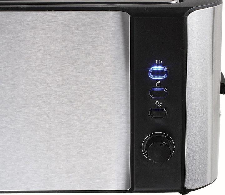Actual product image Livoo Large slot stainless steel toaster