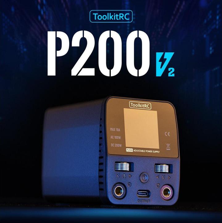 Produktbild Toolkitrc P200 V2 Netzteil 30V 10A 100/200W AC und DC Input
