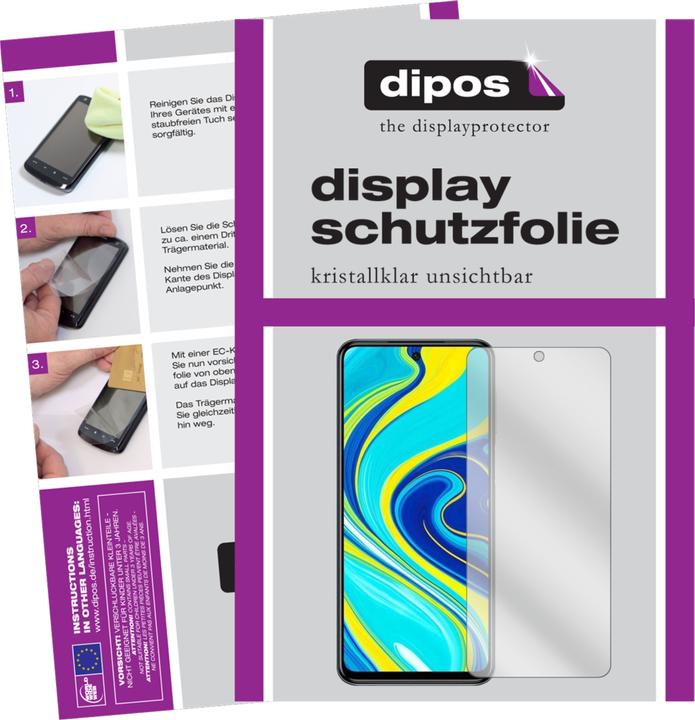 Produktbild Dipos Displayschutzfolie Crystalclear (4 Stück, Xiaomi Redmi Note 9S)