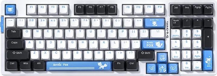 Actual product image VGN V98Pro V2 Gaming Keyboard, Arctic Fox - Limited Edition (US) (US, Cable)