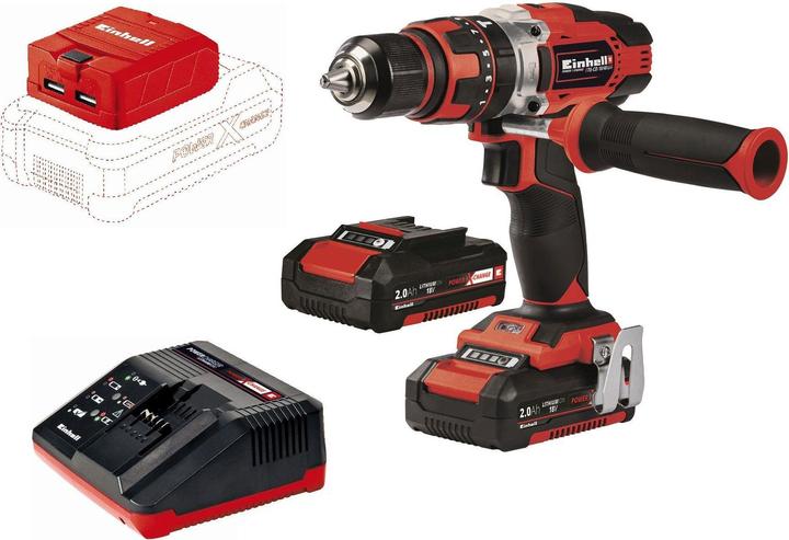 Immagine prodotto Einhell Trapano a percussione a batteria TE-CD 18/48 Li Kit (Batteria ricaricabile)
