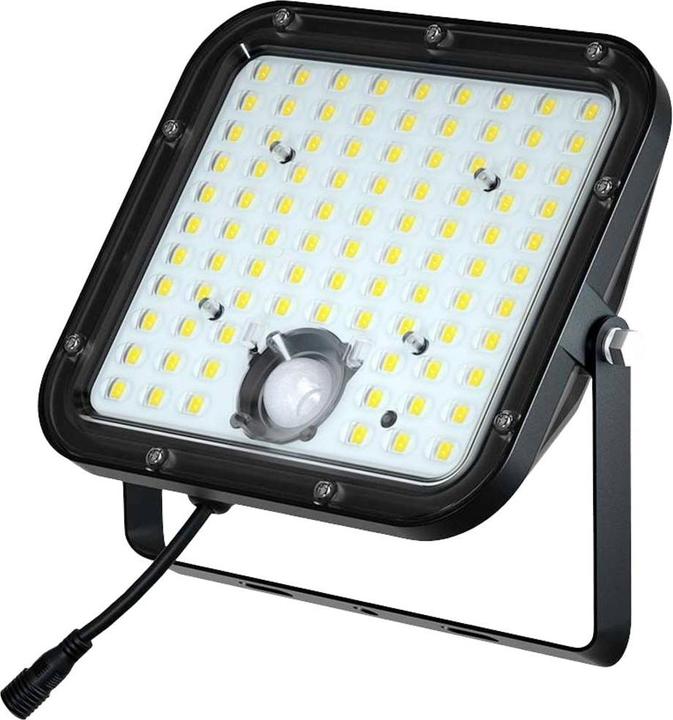 Produktbild V-TAC VT-432 10311 LED-Flutlichtstrahler, Solarmodul 30 W Kaltweiss Schwarz (4800 lm, IP65)