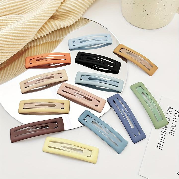 Actual product image Activity Board 20 pieces/random colour clips, matt oil sheen, cute and cool hair clips, including (20 pcs.)
