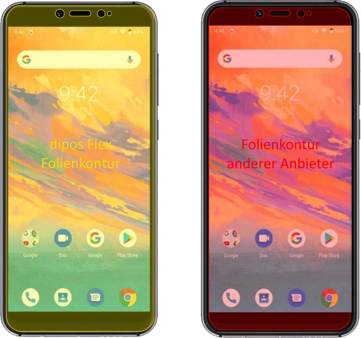Actual product image Dipos Screen Protector Full-Cover 3D (3 Piece, Umidigi A3S)