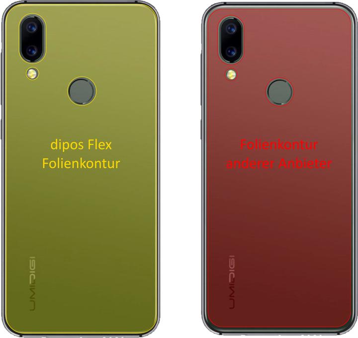 Produktbild Dipos Displayschutzfolie Full-Cover 3D (3 Stück, Umidigi A3S)