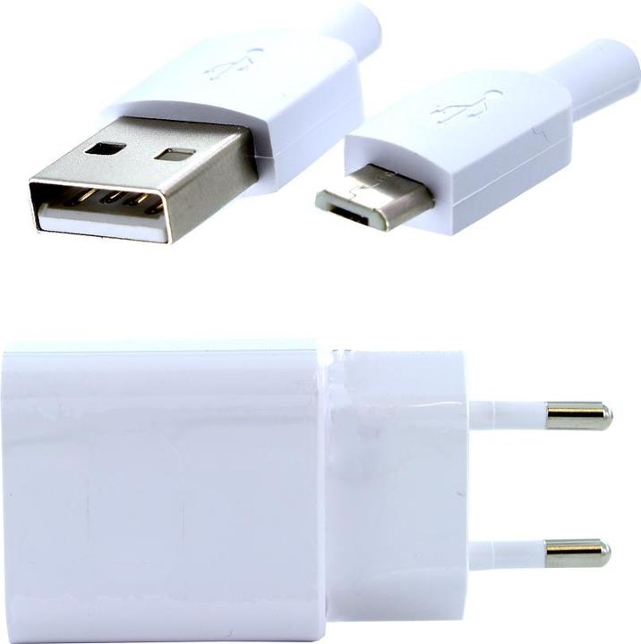 Actual product image Huawei - HW-050200E01 - charger + Data cable Micro-USB - white BULK (10 W)