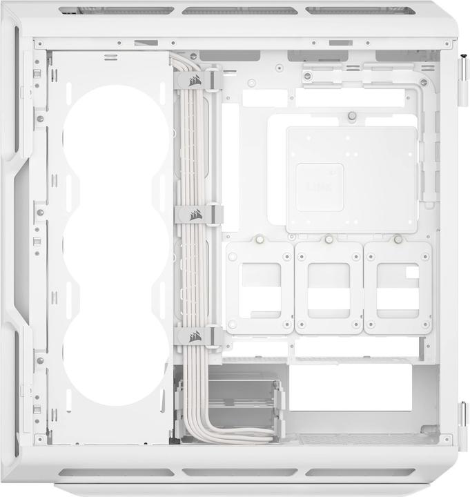 Produktbild Corsair Geh Midi 5000T (Tempered Glass) White (mATX, Mini-ITX, ATX, E-ATX)