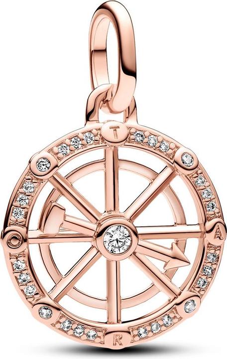 Pandora ME Glücksrad Medaillon Charm (Zirkonia)