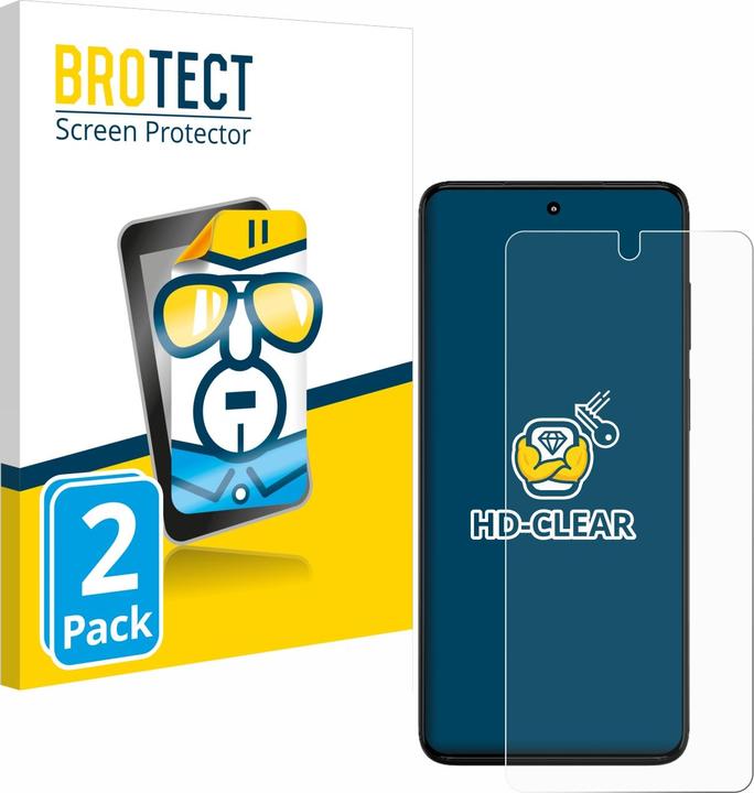 BROTECT Screen Protector Clear (2 Piece, Motorola Moto G82 5G)