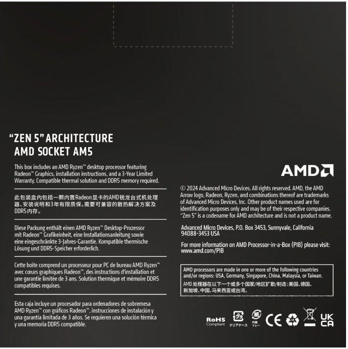 Nährwerte und Zutaten AMD Ryzen 9 9900X (AM5, 4.40 GHz, 12 -Core)